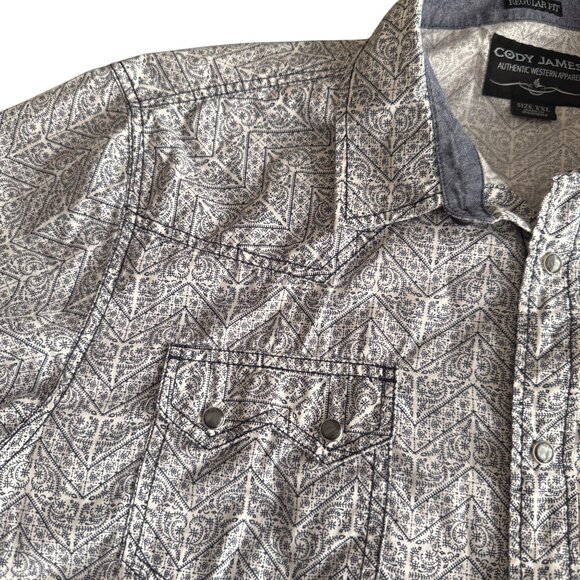 Cody James Authentic Western Regular Fit Shirt XXL Cotton - Picture 3 of 6
